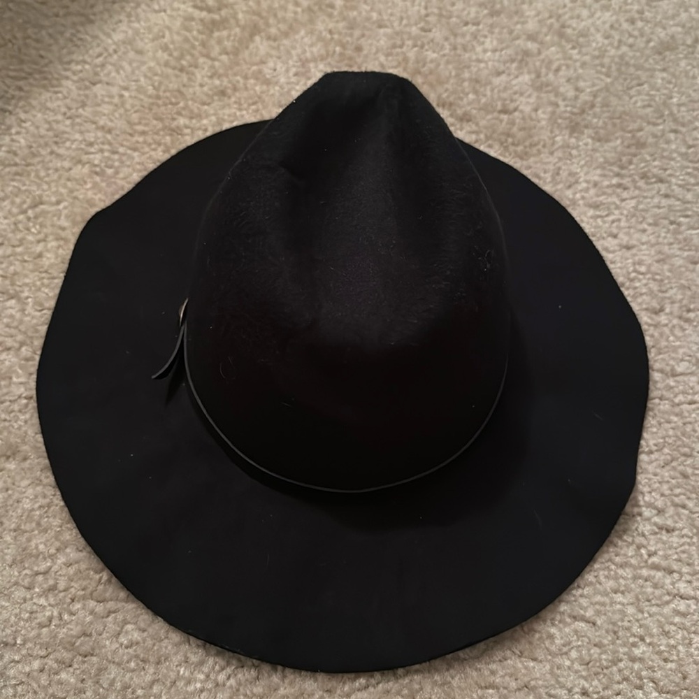 Wet Seal Fedora Hat Belted Size OS Color Black